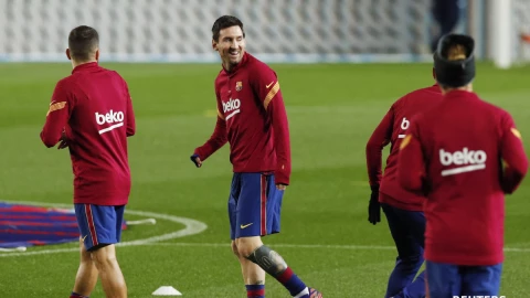 Entrenamiento del Barcelona