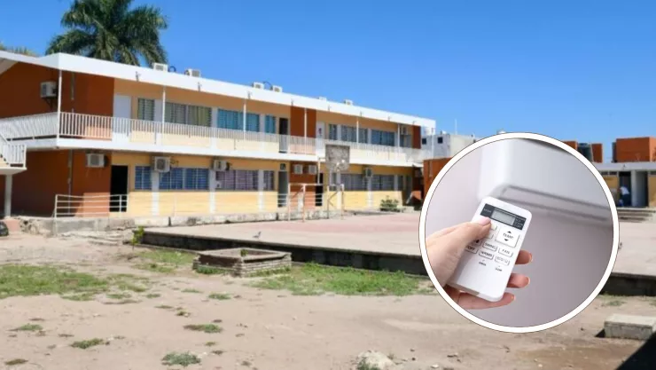 Carga eléctrica no alcanza para prender aires en escuelas de Sinaloa