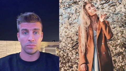 Piqué presume su primera foto con Clara Chía.