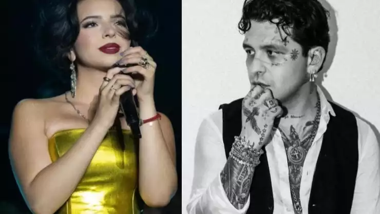 Christian Nodal y Ángela Aguilar