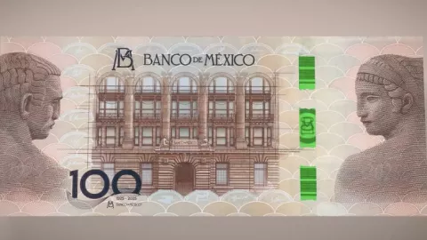 Nuevo billete conmemorativo de 100 pesos