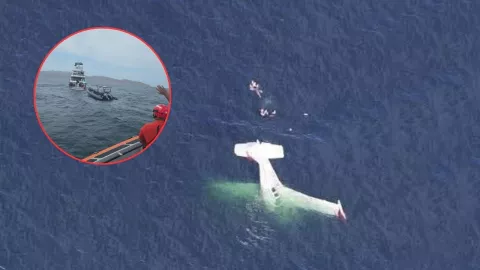 Se desploma avioneta canadiense en Baja California Sur; Marina despliega barcos