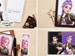4 photocards de Huntrix para personalizar tus regalos y decorar tu colección