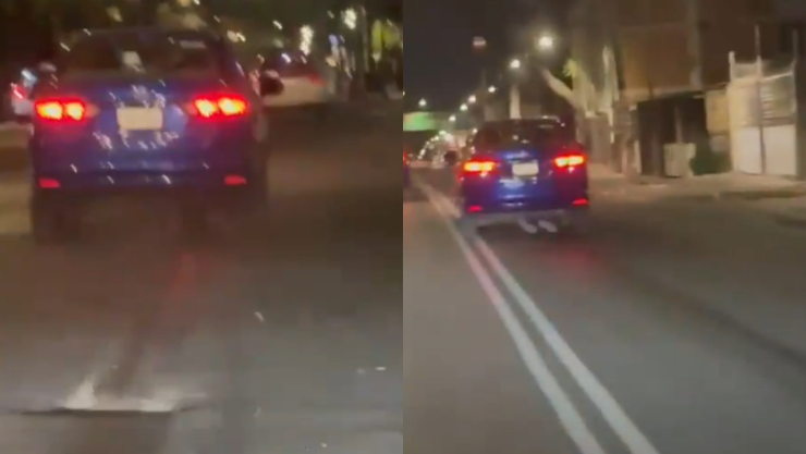 motociclista atropellado y arrastrado en Iztapalapa