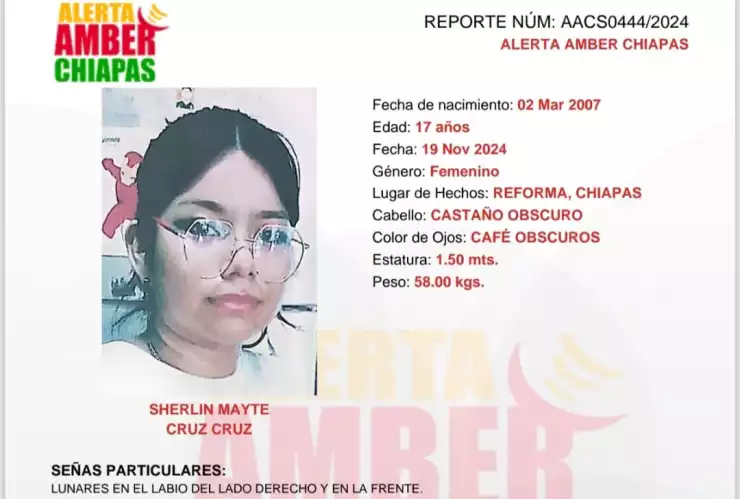 Alerta Amber Sherlin Mayte