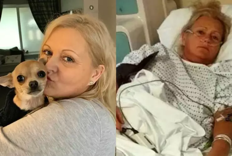 Su perrita le defecó en la boca y ahora está hospitalizada