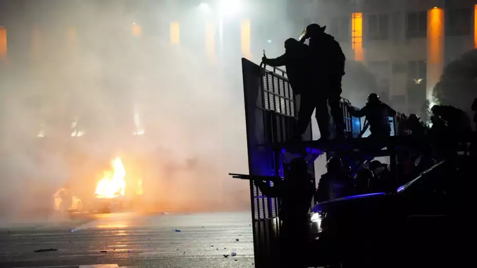 Disturbios en Kazajistán, el 5 de enero de 2022.
