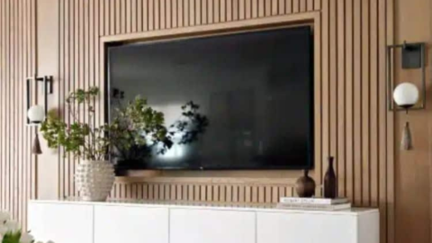 Crea una pared falsa - ideas fáciles para ocultar los cables de tu televisor