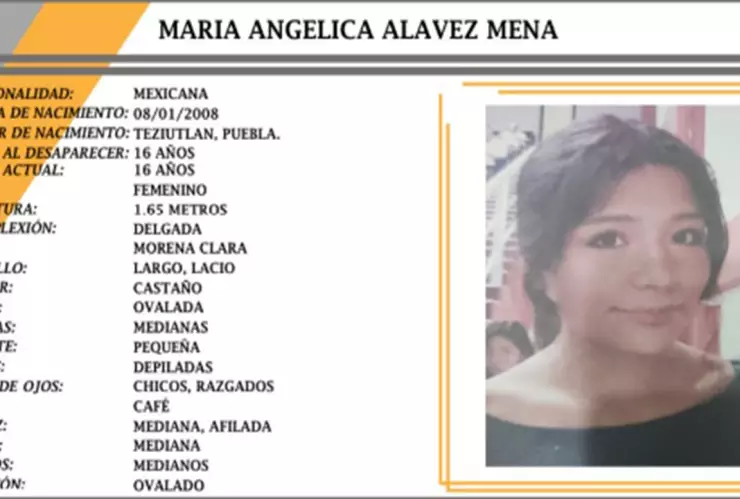 Desaparece María Angélica Alavez en Teziutlán