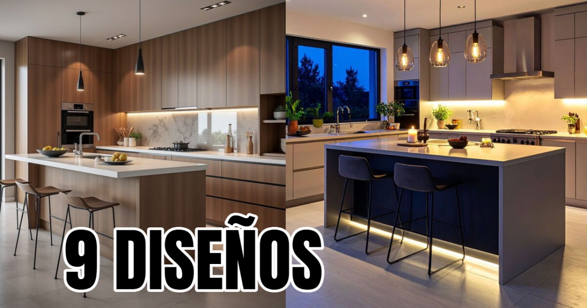 9 diseños de cocinas modernas que puedes aplicar sin mucho presupuesto