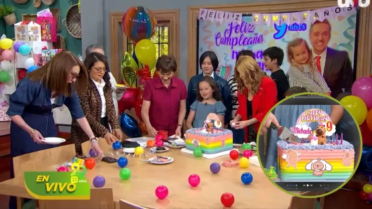 Festejamos el cumpleaños de Michaela en Ventaneando.jpg