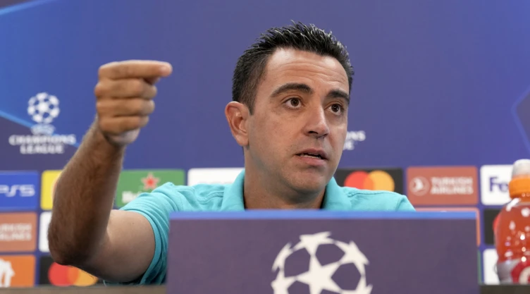 Xavi Hernández, técnico del Barcelona en la Champions League