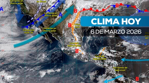 Clima 6 de marzo en México 2026