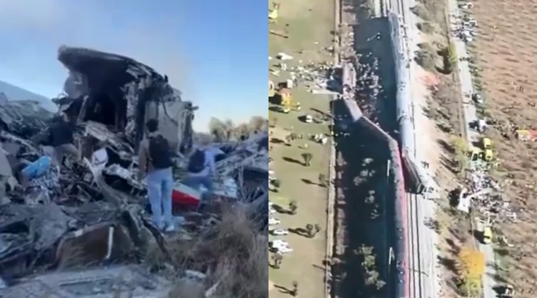 Revelan VIDEO aéreo y FOTOS tras el terrible choque de trenes en Toledo, España: Así quedaron los vagones