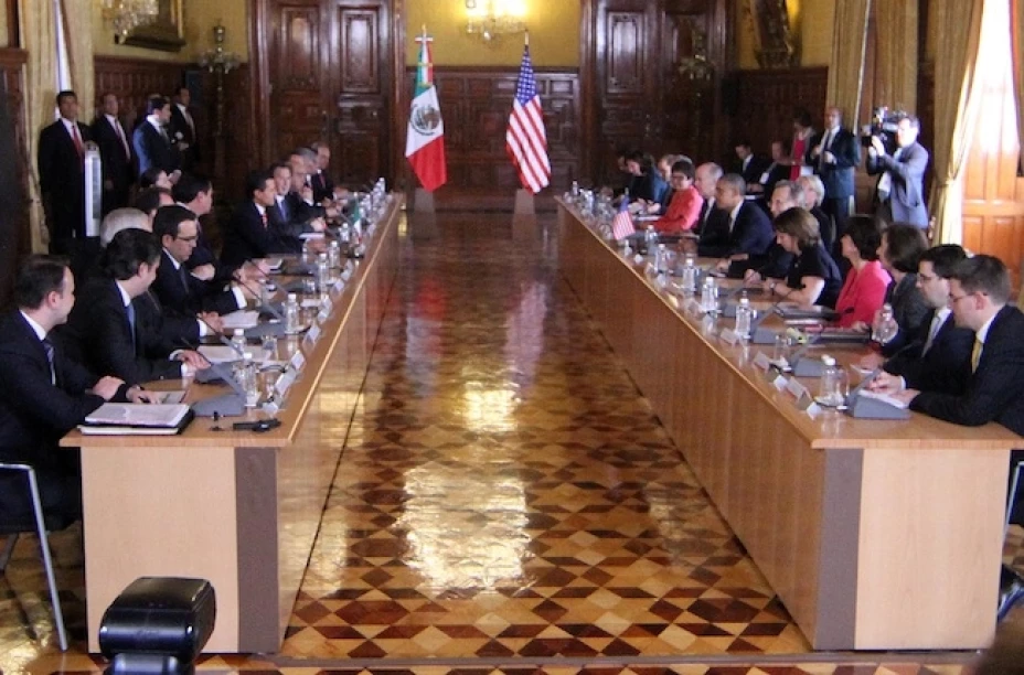 Enrique Peña Nieto y Barack Obama se reunieron en Palacio Nacional