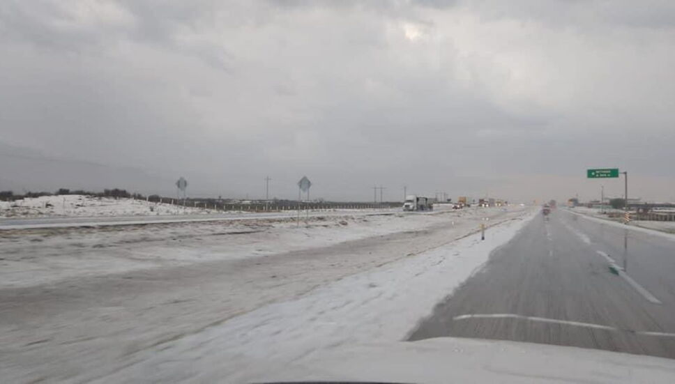 Así fue la granizada en Monterrey en plena Semana Santa 2023