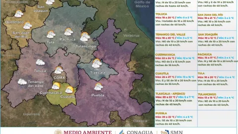 ¡Habrá lluvias en el Valle de México! Así estará el clima este 29 de enero