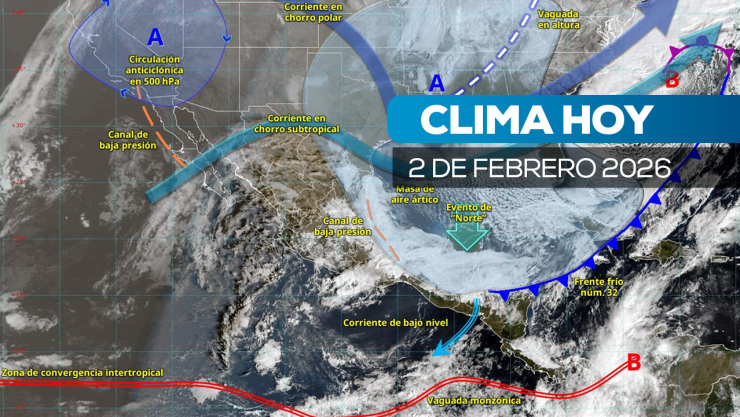clima en México 2 febrero