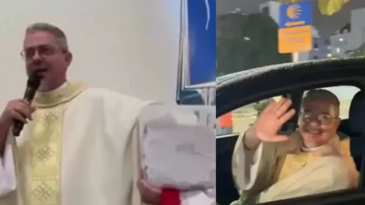 ¿Fue por milagro? Sacerdote gana auto en la rifa que él mismo organizó