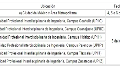 Fechas para el examen de admisión a licenciatura del IPN