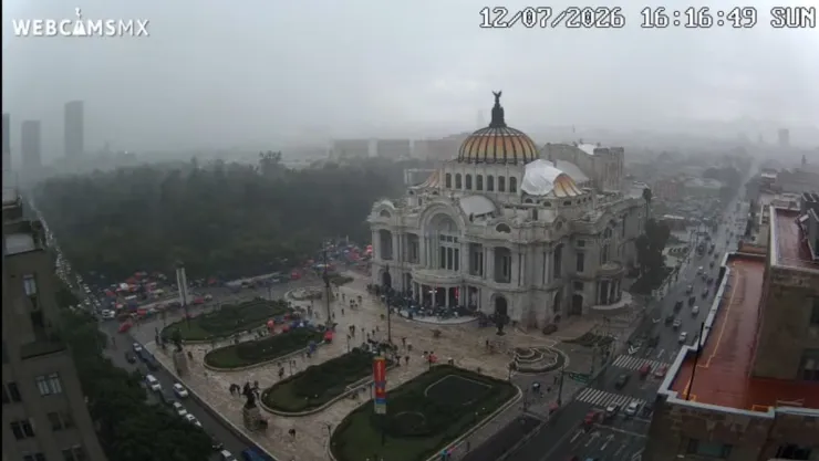 palacio bellas artes lluvias