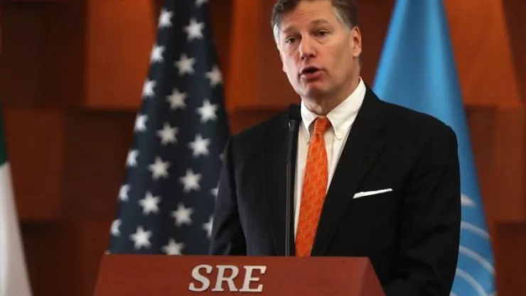 el canciller de EUA en México Christopher Landau