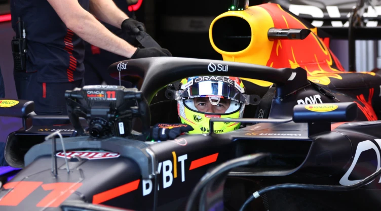Checo Pérez en el GP de Gran Bretaña