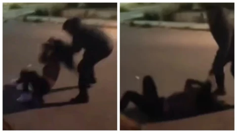 ¡Lo detienen tras golpear a su expareja! En Puebla, un policía fue capturado tras ser captado agrediendo a una mujer