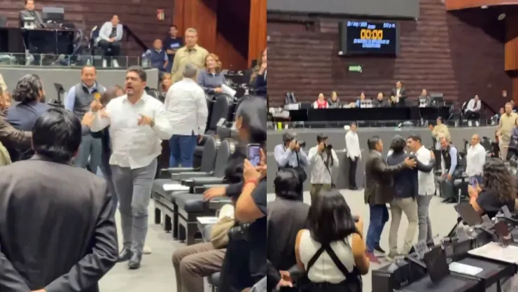 pelea entre diputados