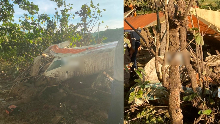 Avioneta fumigadora se desploma en Huehuetán: piloto perdió la vida