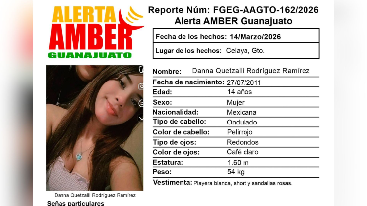 Danna Quetzalli Rodríguez Ramírez desaparecida