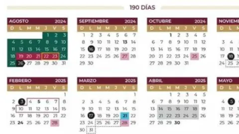 Ciclo escolar 2024-2025 inicia el 26 de agosto