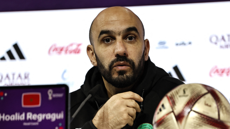 Walid Regragui, t&eacute;cnico de la sorprendente selecci&oacute;n de Marruecos