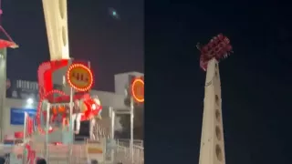 VIDEO: Captan falla en juego mecánico en plena feria de Querétaro; 13 personas quedaron atrapadas