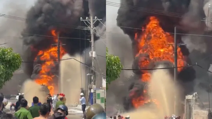 Pánico en Ho Chi Minh City: pipa de combustible explota cerca de Cát Lợi Sea