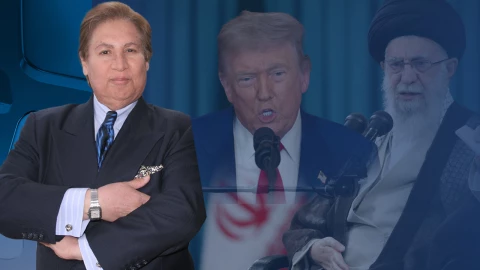 Fotos de Armando Guzmán, Donald Trump y el ayatola Alí Jamenei.