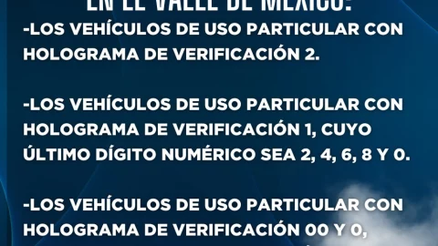 Doble Hoy No Circula domingo 26 mayo