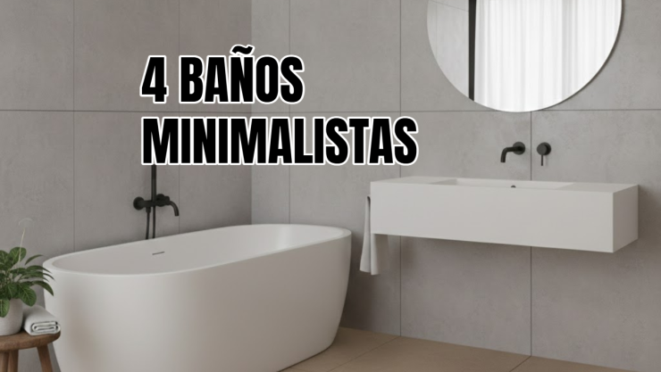 4 diseños de remodelación de baños minimalistas que se ven hermosos: con poco presupuesto