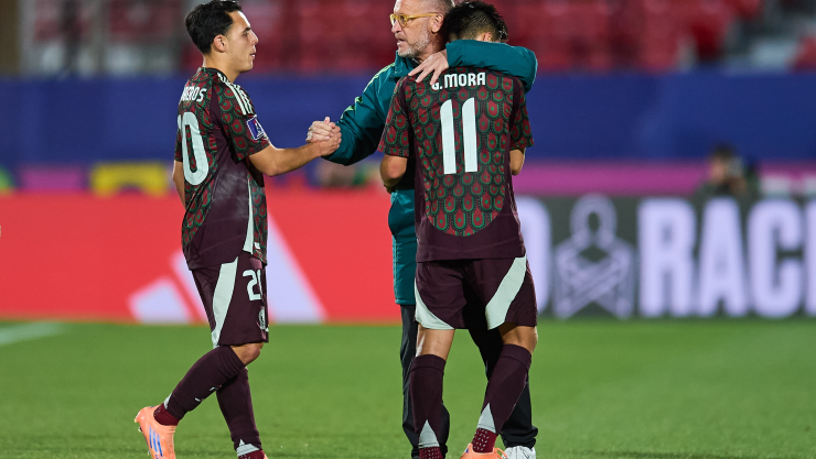 Gil Mora con Andrés Lillini, México Sub-20