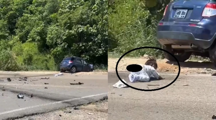Así ocurrió el accidente de carretera en Bolivia.