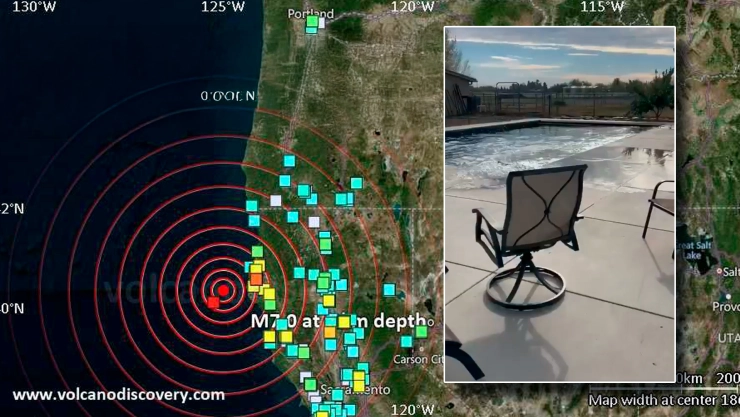 Terremoto de magnitud 7 sacude el norte de California y genera alerta de tsunami
