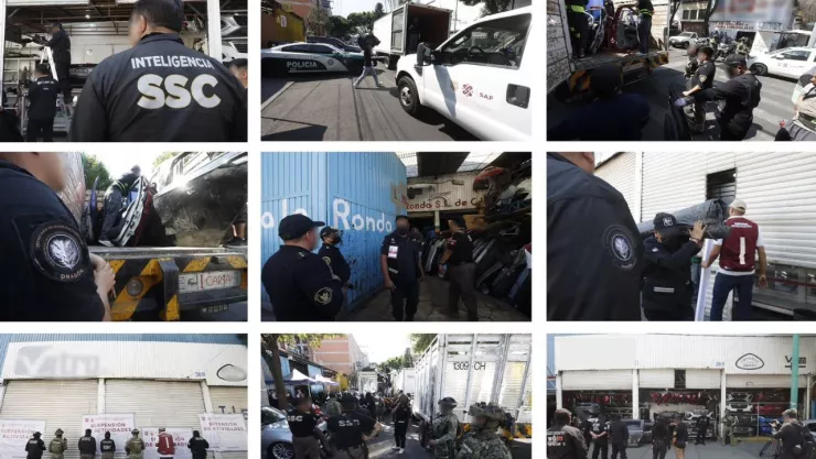 Aseguran autopartes en Cuauhtémoc