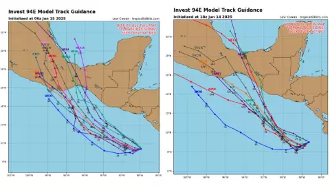 ¿El disturbio tropical 94E afectará Veracruz? Esto indican los modelos de pronóstico