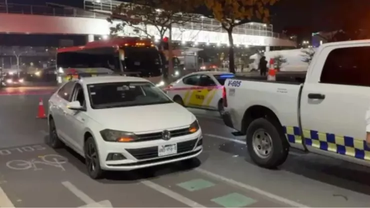 Auto del conductor que atropelló a 7 personas en Tlaquepaque, Jalisco.