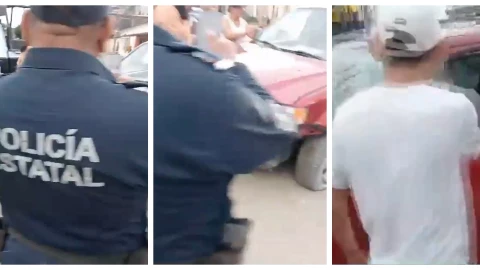 Roban cadena a hombre ejecutado en Tabasco ante la mirada de la policía