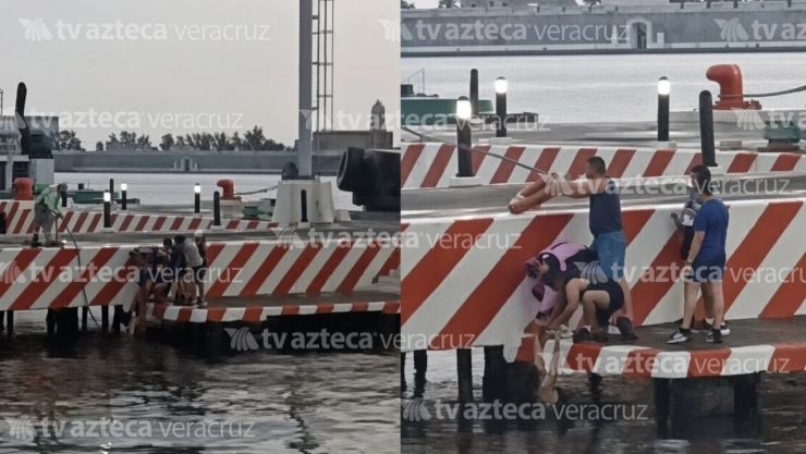 VIDEO_ ¡Momentos de angustia! Corredora cae al mar en el Malecón de Veracruz; así lograron recatarla.jpg
