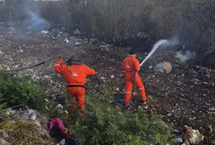¿Ya lo apagaron? Esto dicen las autoridades sobre el incendio en la Mérida - Motul este 1 de abril de 2025