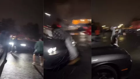 joven es brutalmente atropellado a gran velocidad