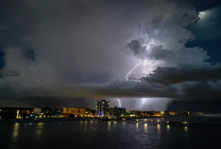 Panorámica de la ciudad de Tampa Bay, en Florida.