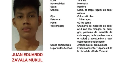 Adolescente de 16 años de edad DESAPARECE en Yucatán y Fiscalía activa ALERTA AMBER